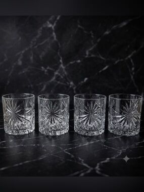 RCR Royal Crystal Rock Oasis Bicchieri Acqua 3.5” DOF Tumbler - Set of 4 MINT